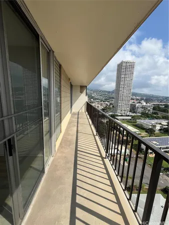 a view of balcony with staircase