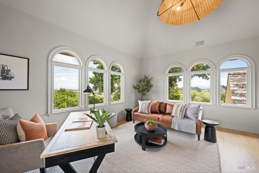 82 McNear Drive San Rafael, CA 94901 - Photo 37 of 54 a living room with furniture and a large window