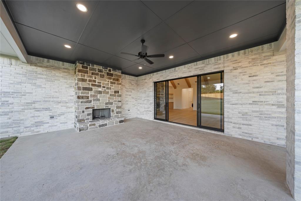 108 Bel Grand Road Haslet, TX 76052 - Photo 35 of 40 View of patio featuring ceiling fan