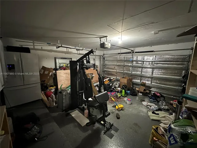 a view of a workspace with gym equipment