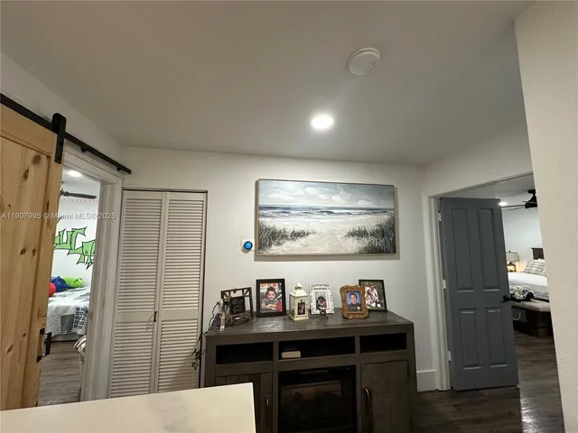 a bathroom with double vanity and a sink