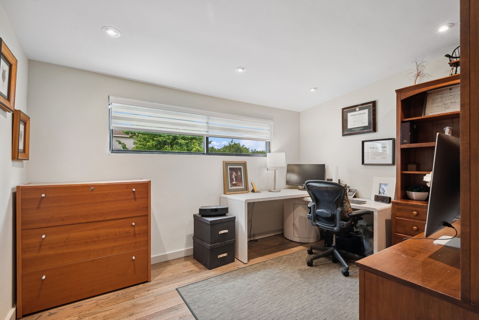 1231 Ridge Road Highland Park, IL 60035 - Photo 13 of 30 a view of workspace with furniture and wooden floor