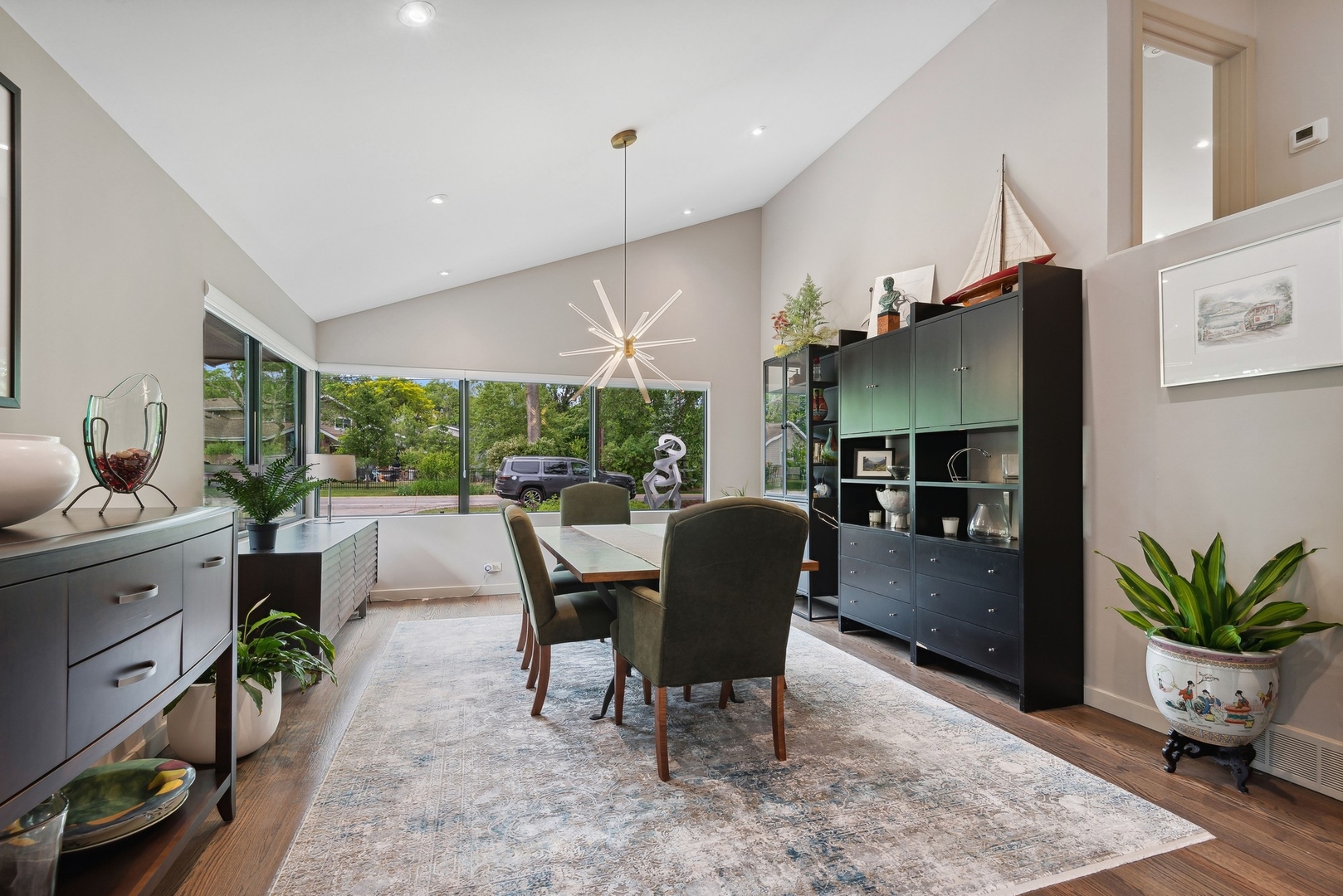 1231 Ridge Road Highland Park, IL 60035 - Photo 3 of 30 a dining room with furniture and a floor to ceiling window