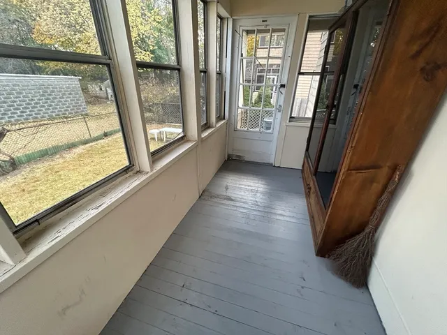 a view of a stairs and an entryway