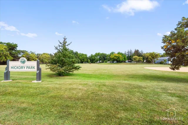 a view of a street with a building in the background
