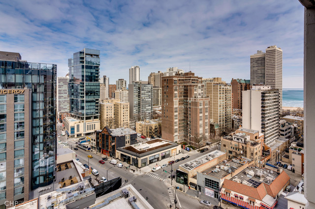 1030 North State Street, Unit 13D Chicago, IL 60610 - Photo 11 of 12 a view of city with tall buildings