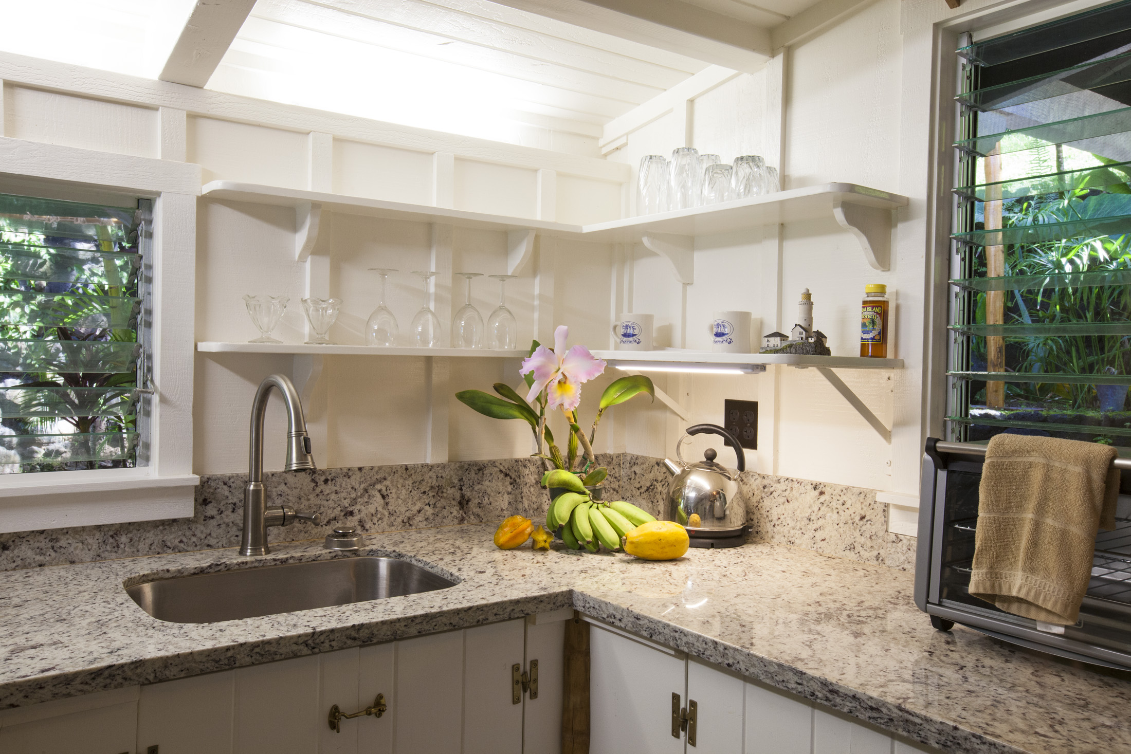 4261 Anini Road, Unit 2 Princeville, HI 96722 - Photo 14 of 28 a kitchen with sink and window