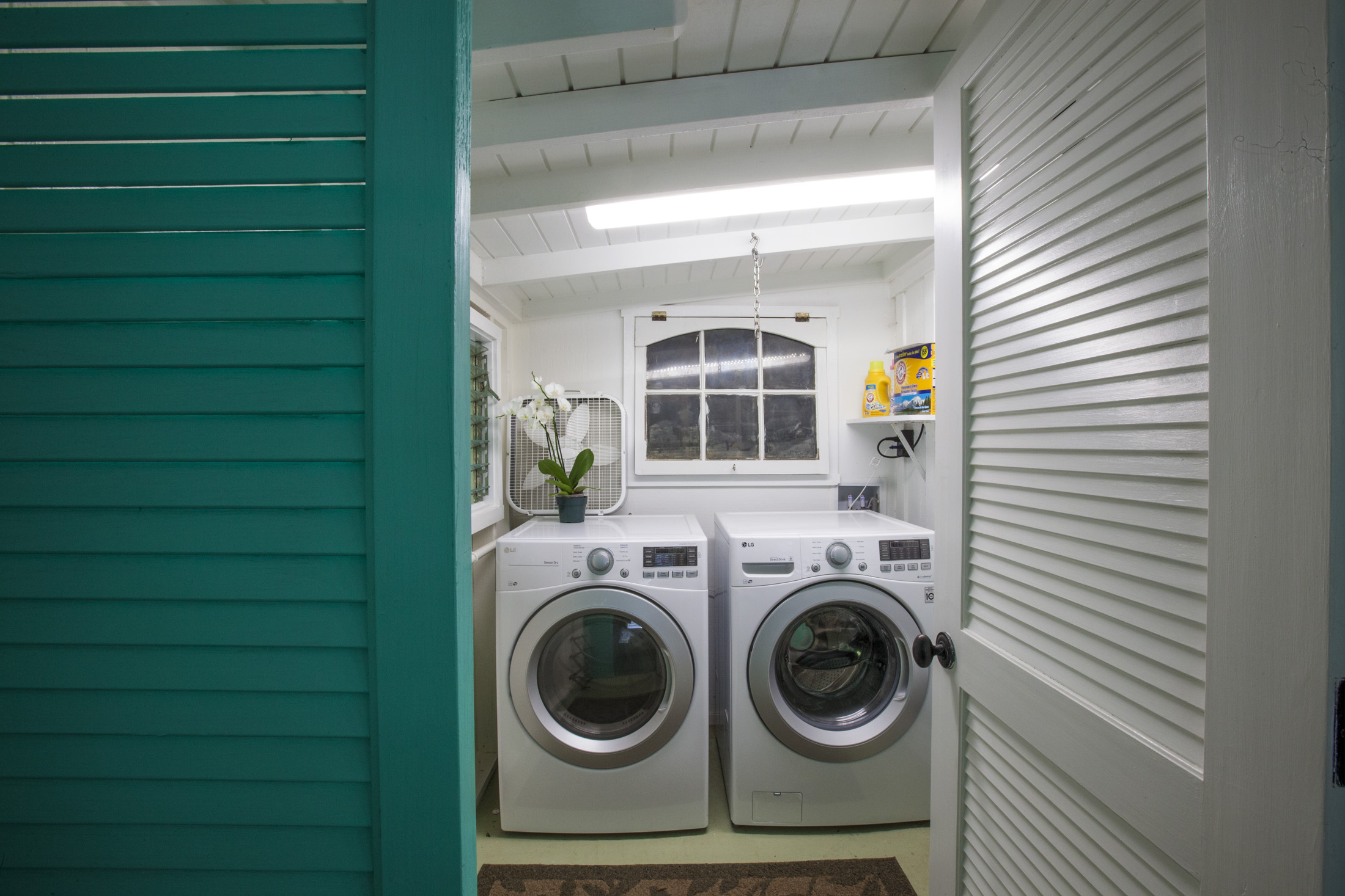 4261 Anini Road, Unit 2 Princeville, HI 96722 - Photo 18 of 28 a utility room with dryer and washer