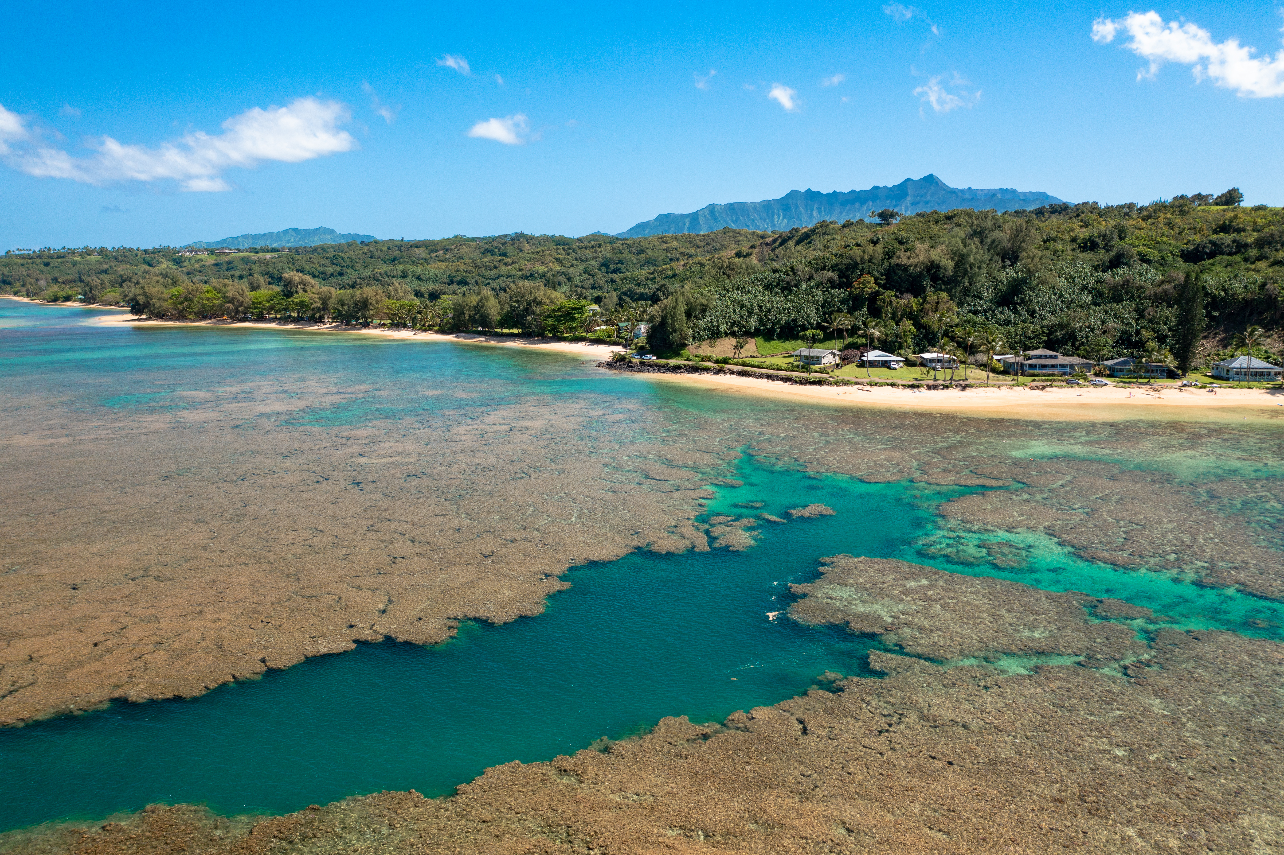 4261 Anini Road, Unit 2 Princeville, HI 96722 - Photo 7 of 28 a view of a lake with a mountain in the background