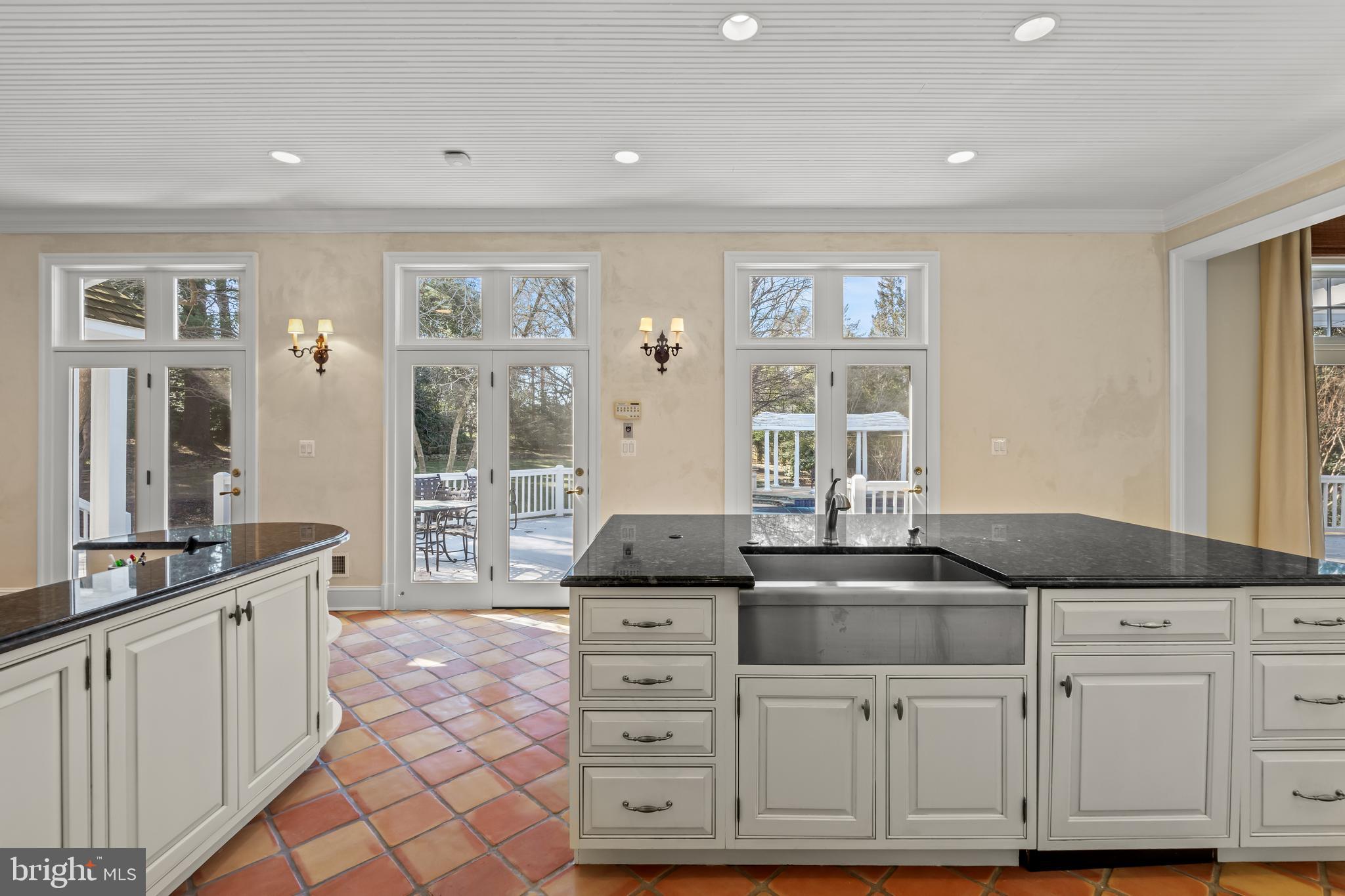1110 Harvey Road McLean, VA 22101 - Photo 21 of 87 Kitchen Overlooking Pool