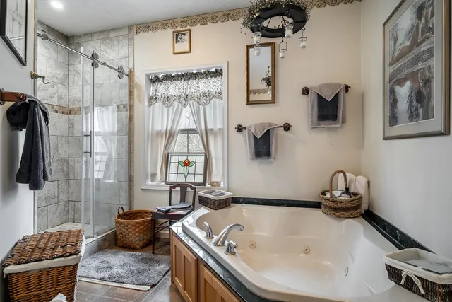 a view of a storage in a room