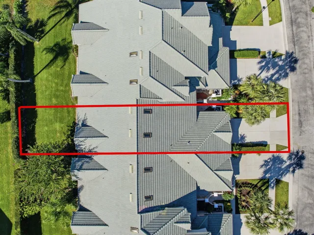 an aerial view of outdoor space