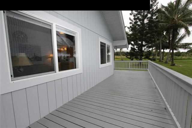 215 Maia Road Hana, HI 96713 - Photo 7 of 23 a view of outdoor space with deck and flat screen tv