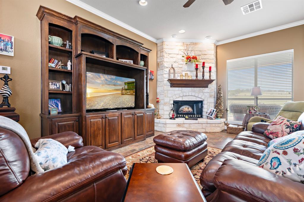 845 County Line Road West West, TX 76691 - Photo 7 of 38 a living room with furniture and a flat screen tv