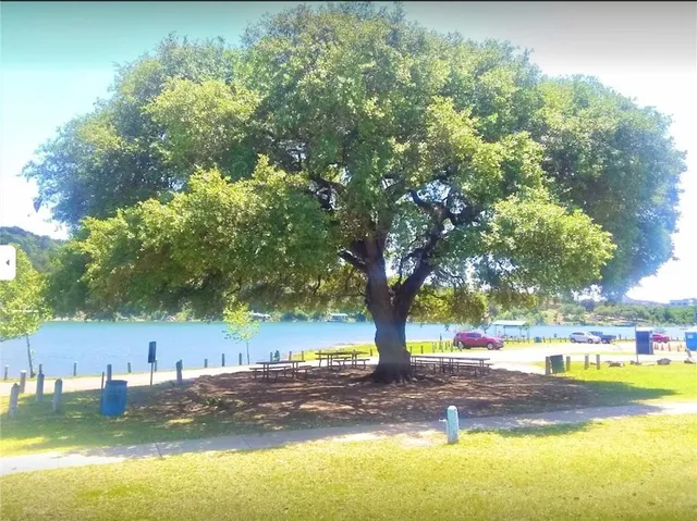 a view of a yard with swimming pool and an outdoor space