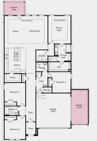 an aerial view of a house with a garden and lake view