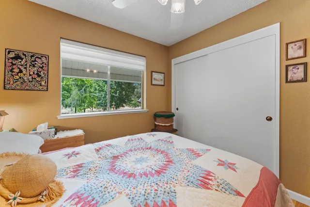 a view of a two chair in the back yard of the house