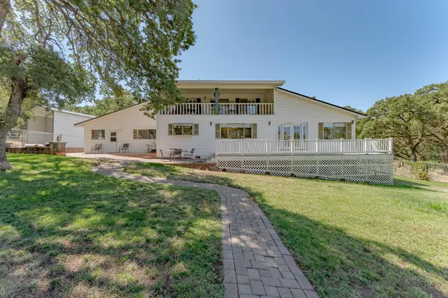 a view of a city with mountains in the background