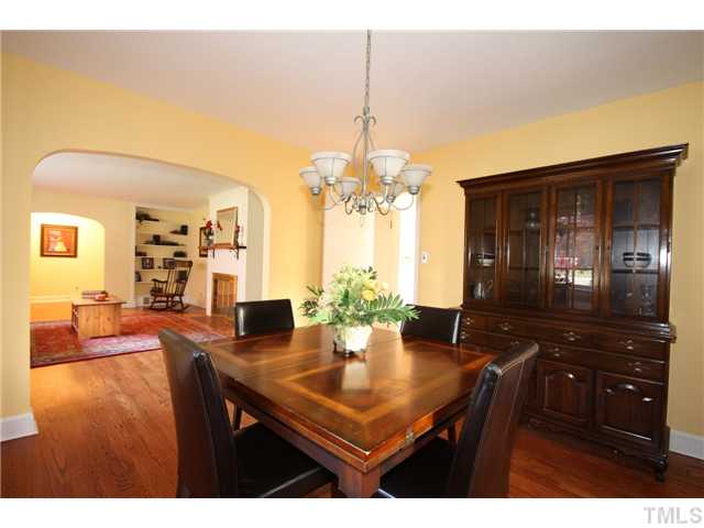 705 Brighton Road Durham, NC 27707 - Photo 4 of 24 The Dining Rooms is well-defined yet open to the rest of the house.