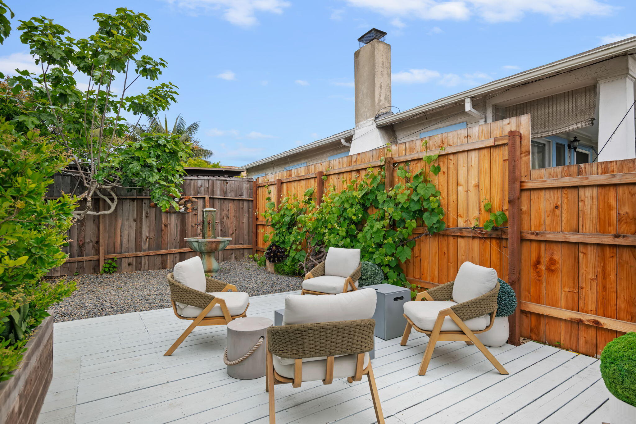 802 Olive Street Santa Barbara, CA 93101 - Photo 22 of 26 a outdoor view with a sitting space