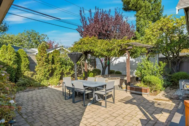 a view of a swimming pool and outdoor space