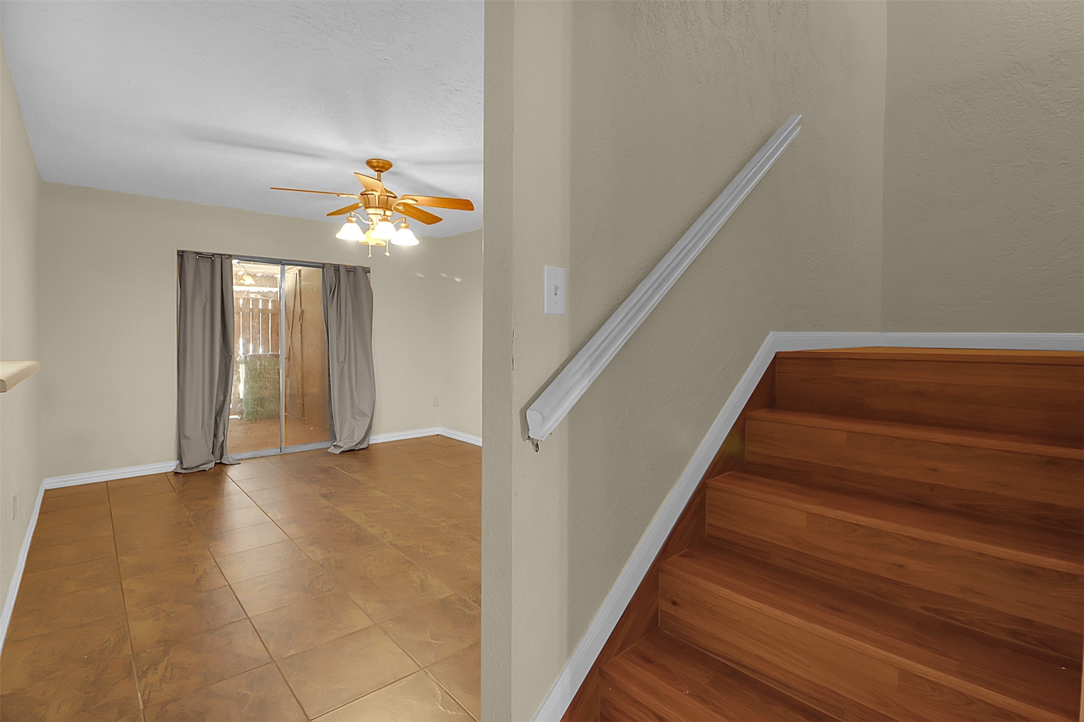 1304 Ward Road, Unit 5 Baytown, TX 77520 - Photo 6 of 19 a view of entryway and hall with wooden floor
