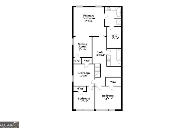 a picture of a bench in front of a wall