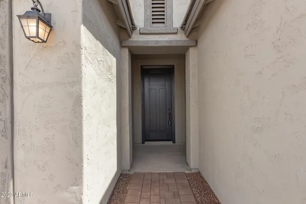 a view of an entryway door