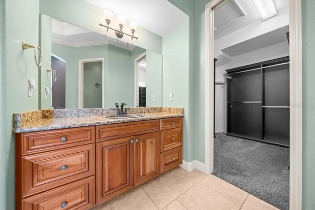 a view of a hallway with seating space