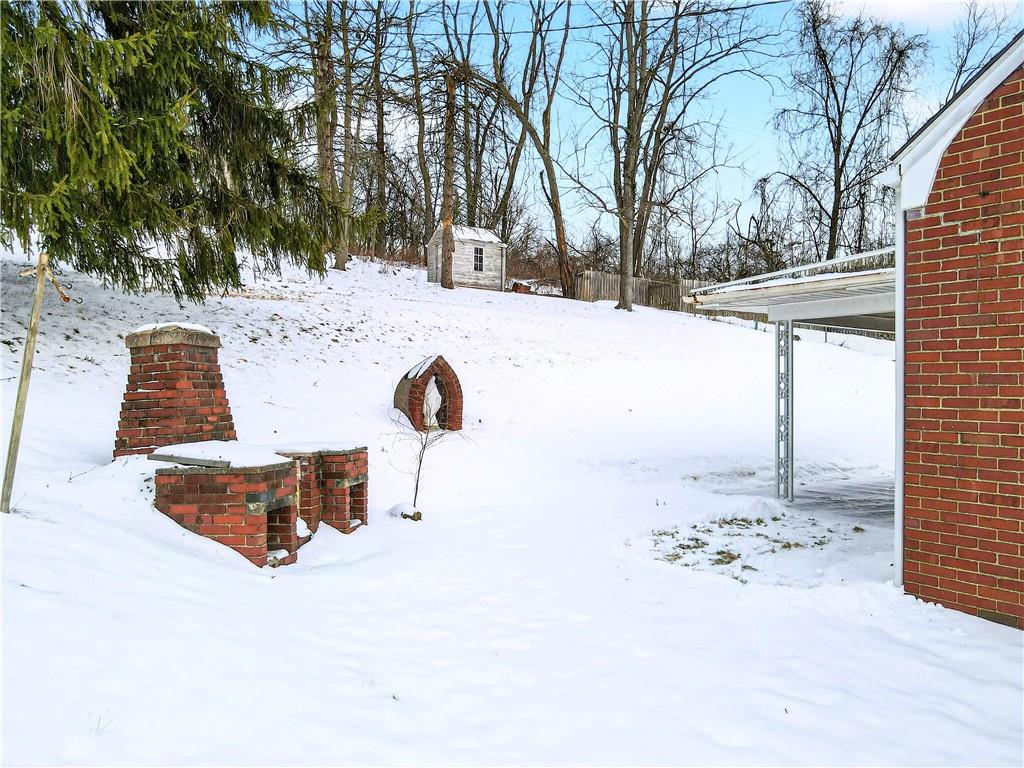746 McNeilly Road Pittsburgh, PA 15226 - Photo 4 of 47 a view of roof covered with snow in front of door