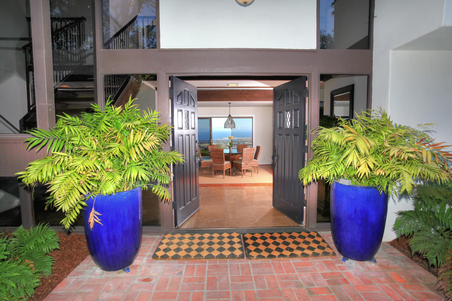 393 Las Alturas Road Santa Barbara, CA 93103 - Photo 16 of 17 a view of a entryway door front of house