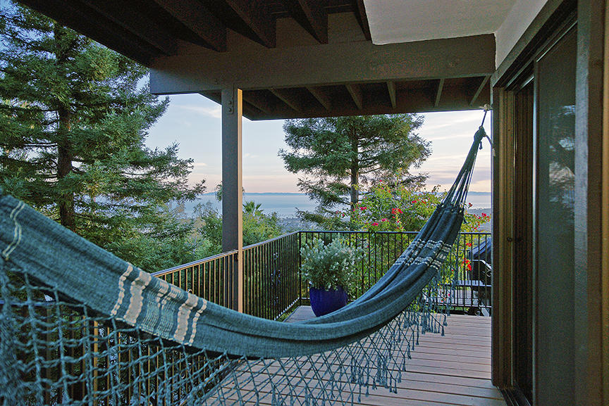 393 Las Alturas Road Santa Barbara, CA 93103 - Photo 17 of 17 a view of balcony with wooden floor
