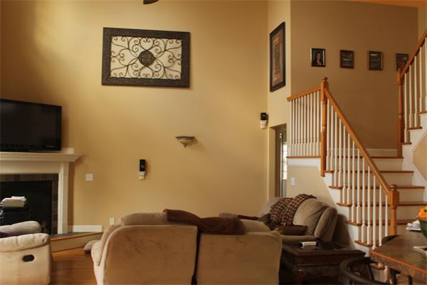 8 Button Road Easthampton, MA 01027 - Photo 5 of 10 a living room with furniture fireplace and a flat screen tv