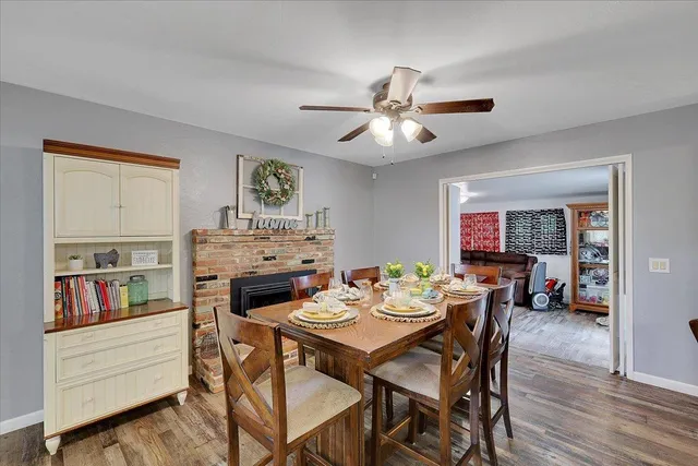 a room with gym equipment and painting on the wall