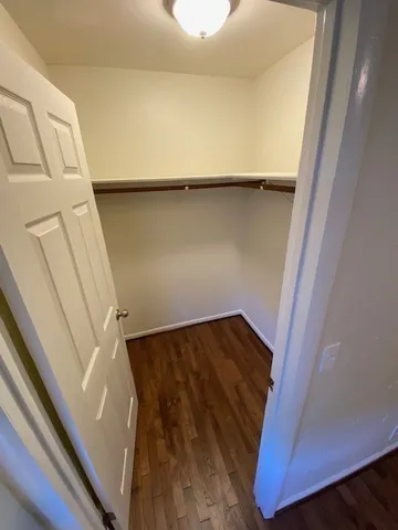 a view of wooden floor and staircase