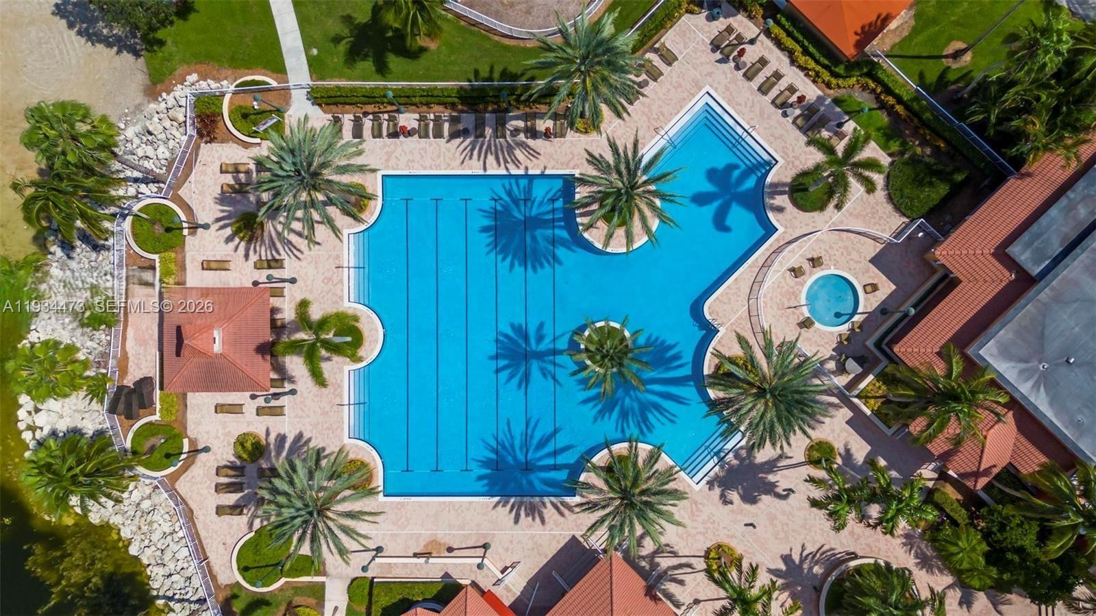 18900 Southwest 29th Street Miramar, FL 33029 - Photo 30 of 40 an aerial view of a house swimming pool and porch