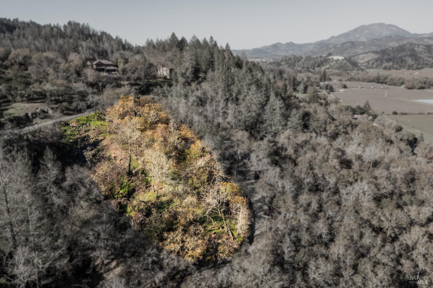 0 Tucker Road Calistoga, CA 94515 - Photo 6 of 14 a view of a dry yard with mountains in the background