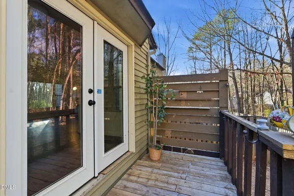 a view of a door