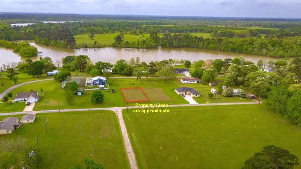 a view of a lake with a city