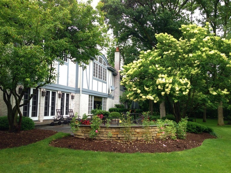 340 Old Farm Road Northfield, IL 60093 - Photo 40 of 50 a view of a house with backyard and a tree