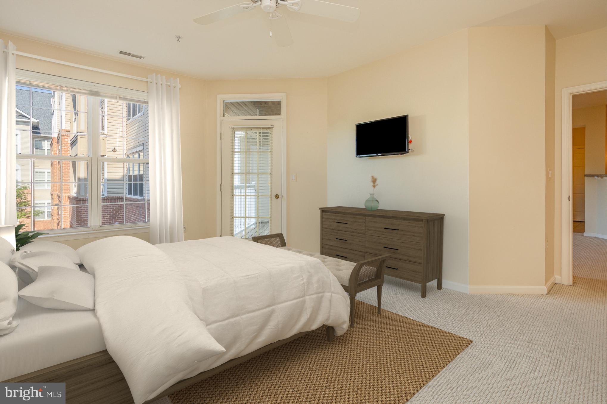 400 Symphony Circle, Unit 350D Cockeysville, MD 21030 - Photo 7 of 24 Primary Suite with door to balcony