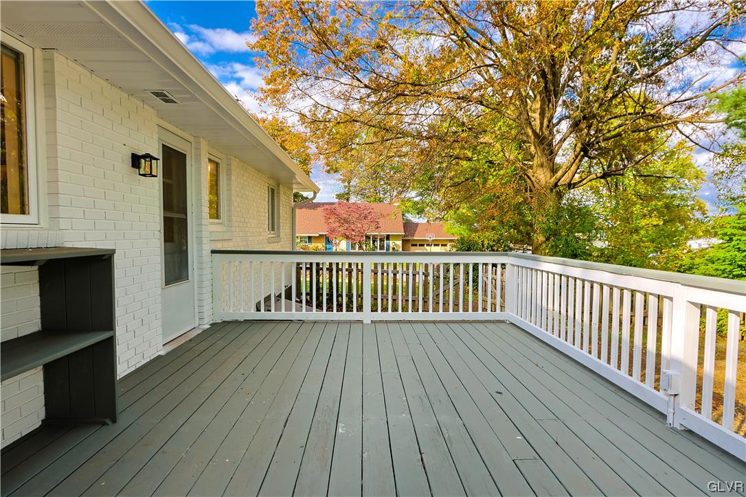 403 Barrett Road Emmaus, PA 18049 - Photo 43 of 44 a view of deck with wooden floor and fence