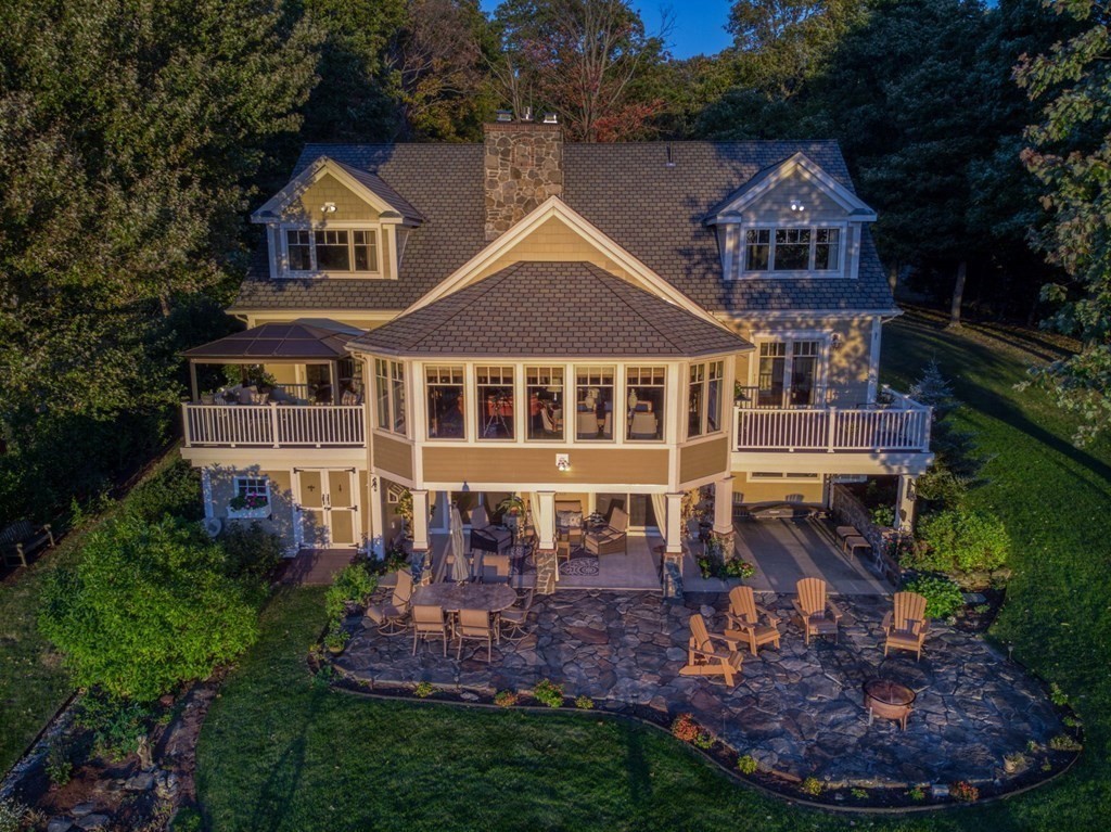 791 Ridge Road Wilbraham, MA 01095 - Photo 36 of 40 a aerial view of a house with a yard and potted plants