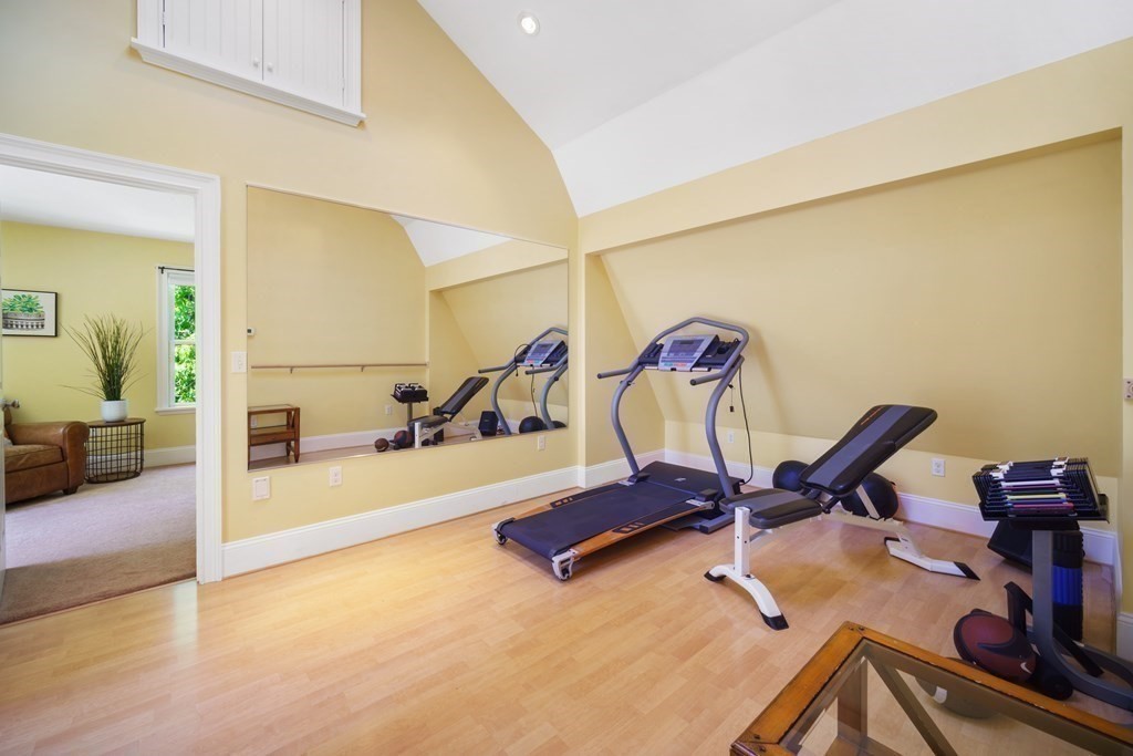 19 Marked Tree Road Sudbury, MA 01776 - Photo 29 of 42 a view of a room with gym equipment