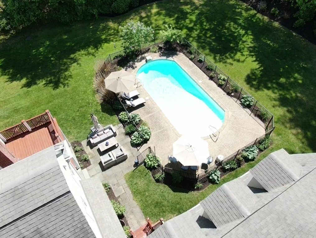 19 Marked Tree Road Sudbury, MA 01776 - Photo 41 of 42 an aerial view of a house with a yard and lake view