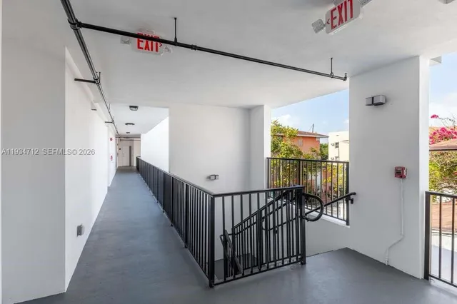 a view of a backyard with garden