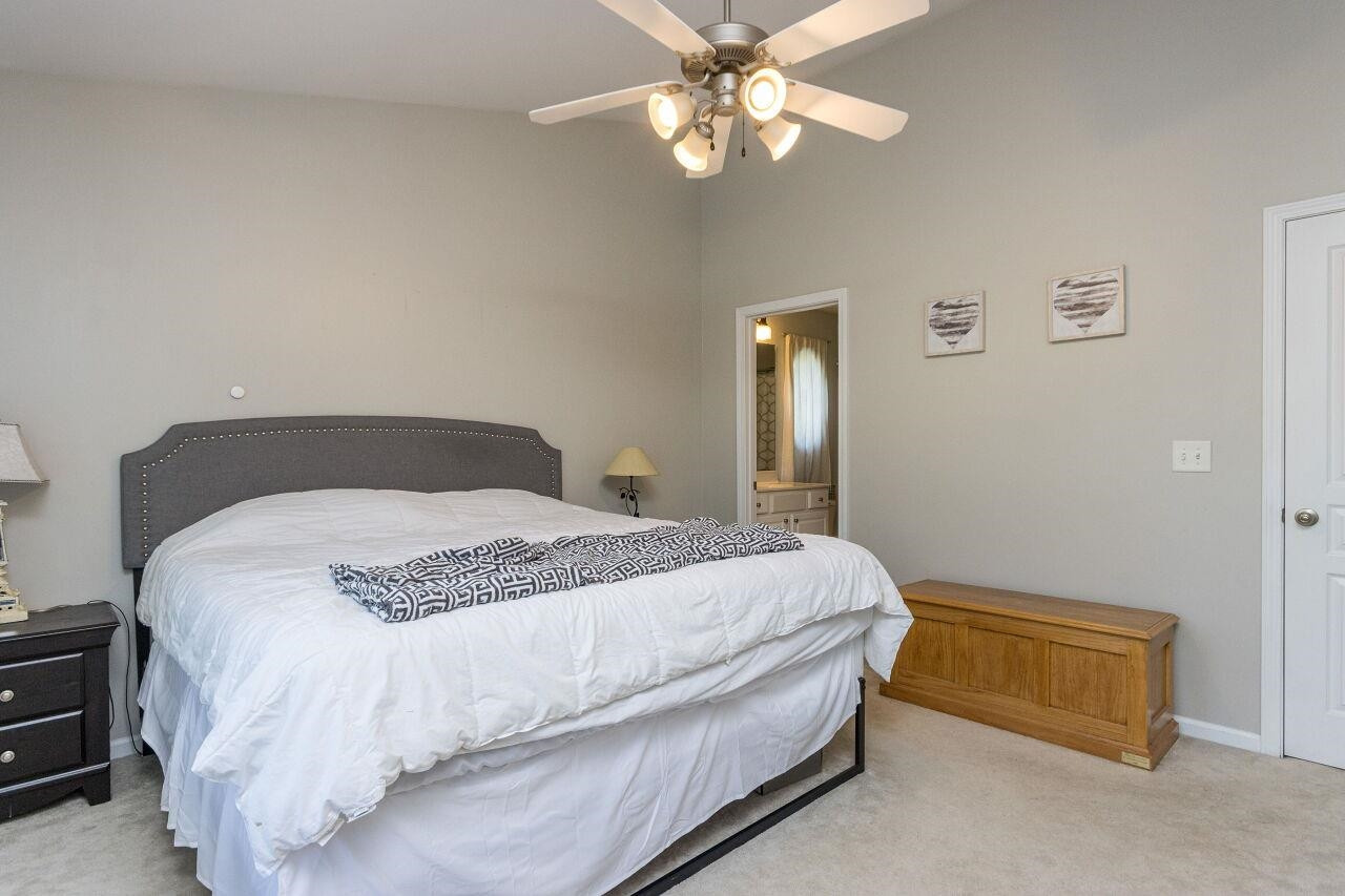 137 Cedar Elm Road Durham, NC 27713 - Photo 13 of 26 Vaulted Ceiling with Fan
