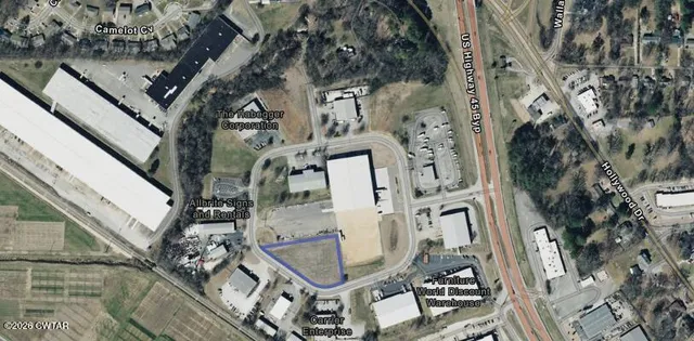 a aerial view of a residential apartment building with a front door