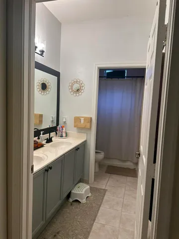 a room with toys and a window