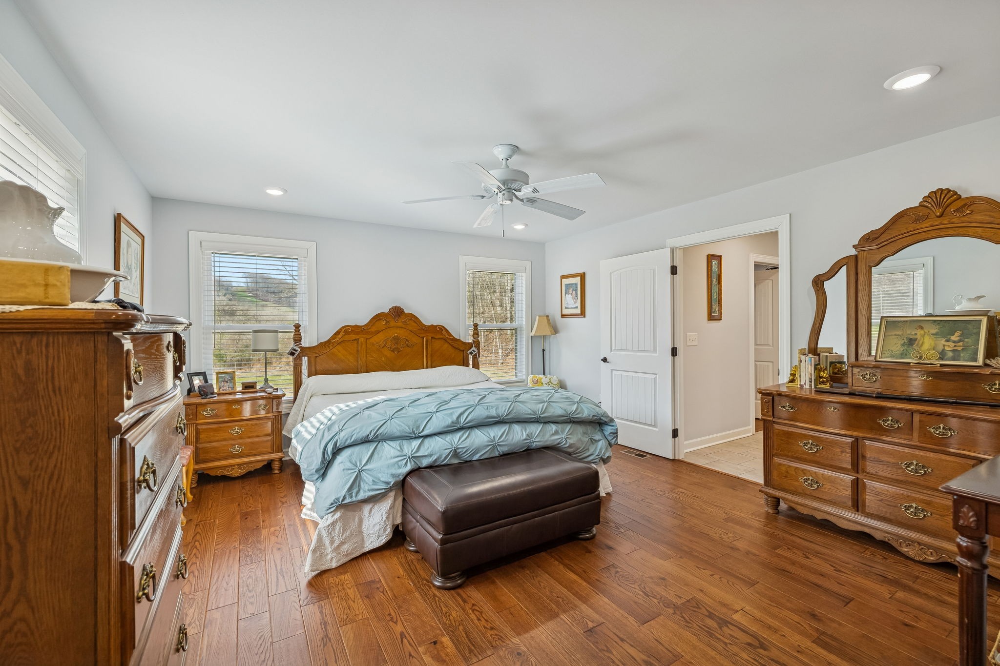 76 Cathcart Road Frankewing, TN 38459 - Photo 19 of 25 a bedroom with a bed and wooden floor